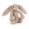 Мягкая игрушка Jellycat Bashful Bunny S, сидячая, бежевая, Кролик, 15 см,