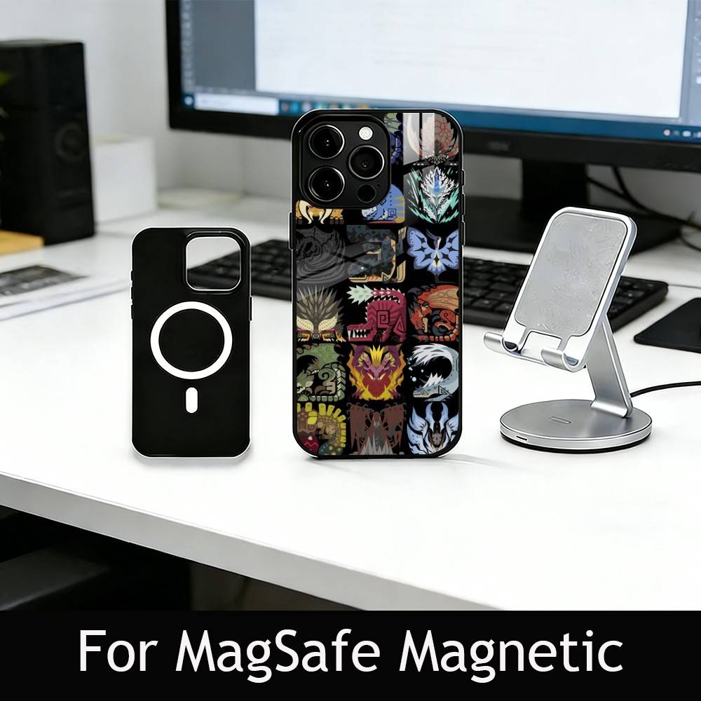 Чехол для телефона M-Monster M-Wild H-Hunter для iPhone17,16,15,14,13,12,11 Plus,Pro Магнитный с беспроводной зарядкой Magsafe
