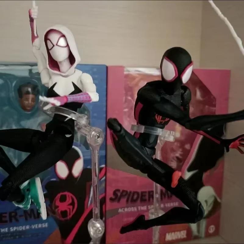 Gwen Shfiguartsspider Майлз Моралес Сочлененные ПВХ Фигурки Действия Со Сменными Деталями Коллекционные Игрушки Для Фанатов Аниме