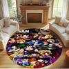 DRAGON BALL Print Round Rug, Washable Floor Carpet, For Entryway Dorm Laundry Room Office Study, Home Decor Birthday Christmas Gift