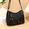 Женская многослойная сумка через плечо с множеством карманов и строчкой