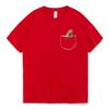 2026 Funny Pocket Capybara T Shirt Anime Graphic T Shirts Men and Women 100% Cotton Casual O-Neck Tees Oversize Streetwear T-shirt