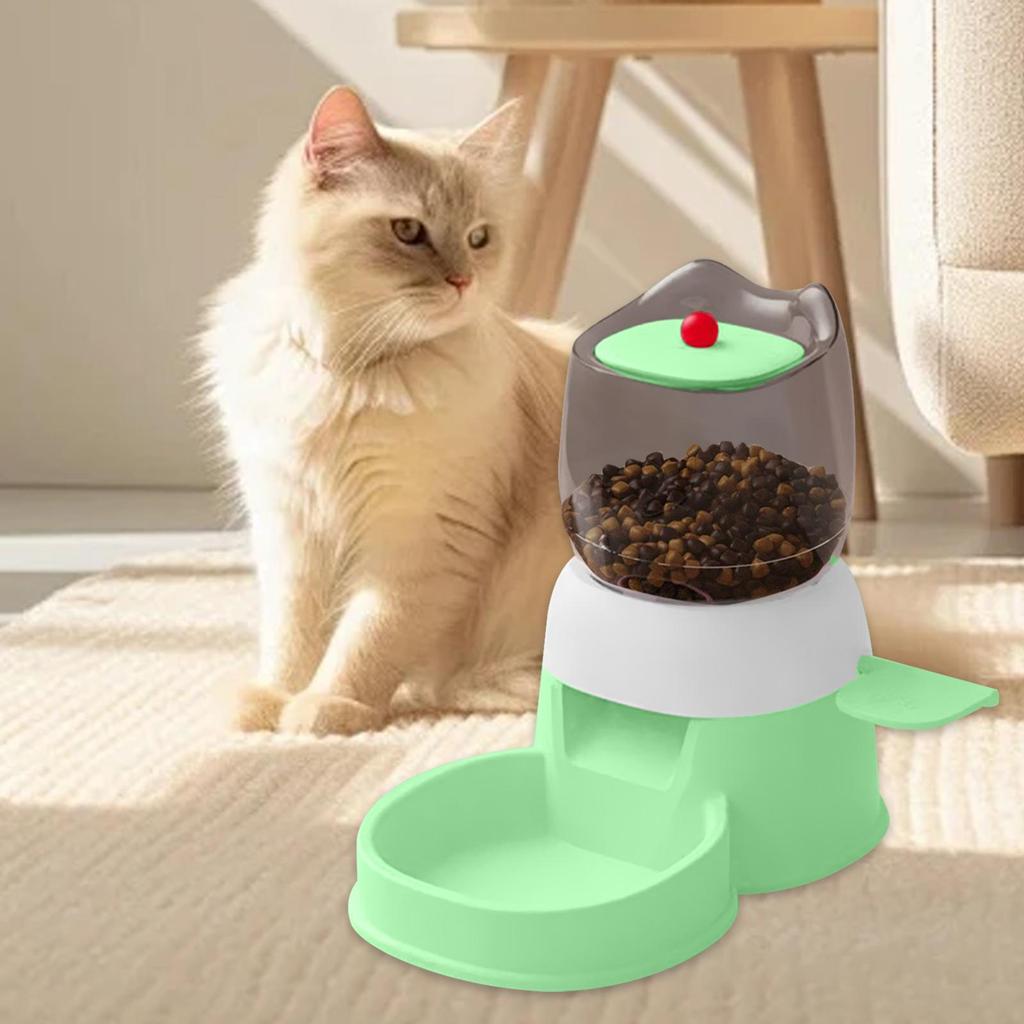 Automatic Pet Feeder,Outdoor Dispenser,Visible Window Large Capacity,2L Dogs Cats Food Feeder for Puppy,Small Medium Pet