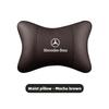 CRJ1 Car Leather Headrest Neck Pillow Waist Lumbar Support Cushion For Mercedes Benz AMG E S C A B Class GLE GLS CLA CLE GLC CLS GLA
