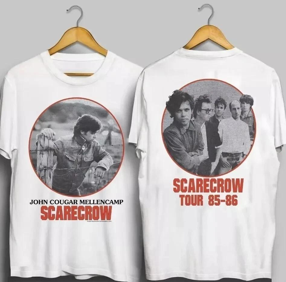 Vintage 80er John Cougar Mellencamp Scarecrow Tour Doppelseitiges US Unisex T-Shirt