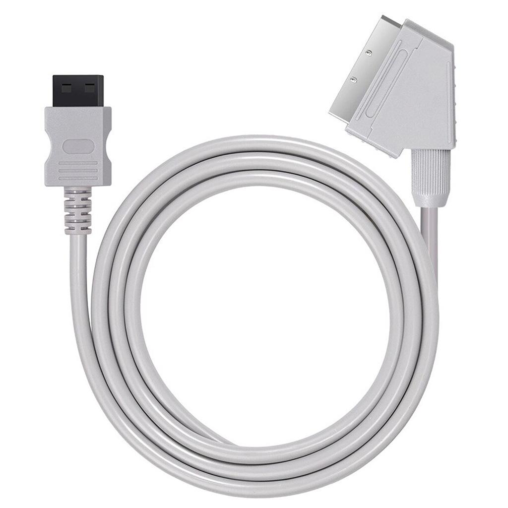 1,8 м RGB Scart Video TV AV шнур кабель совместим с Wii Wii-U видеоигры