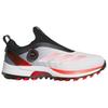 Adidas Adizero ZG BOA Spikeless Golf White Lucid Red Мужские кроссовки Cloud-White Core-Black IH9896