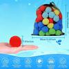 30PCS 5cm Reusable Water Sponge Balls, Quick Soak Soft Splash Pool Toys, Eco-Friendly Summer Water Games For Kids Adults Beach