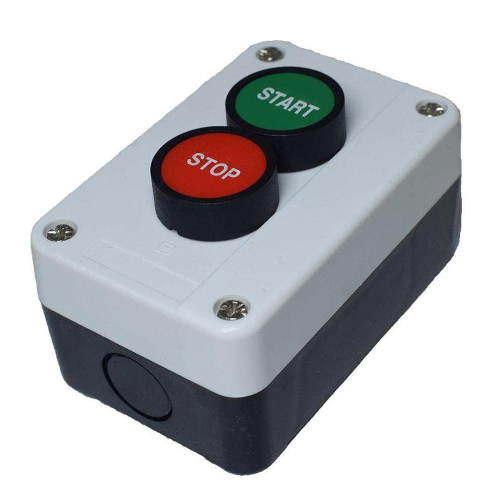 Start Stop Button Box IP65 Rated Waterproof ABS Housing Dual Switch 10A 400V for Industrial Automation Equipment
