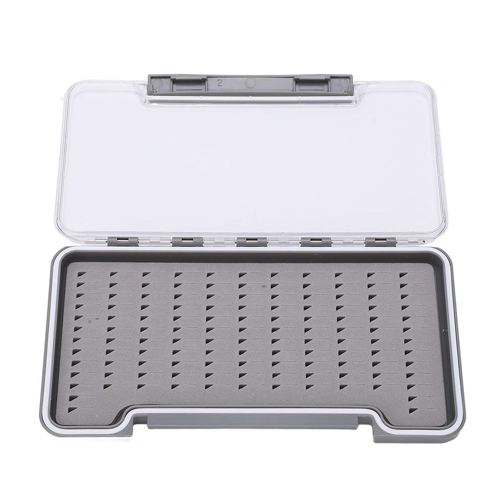 Коробка для нахлыста Водонепроницаемая легкая прозрачная ABS-ракушка рыболовные крючки коробкаТреугольная