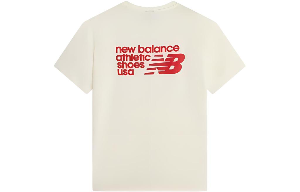 New Balance Футболка мужская Слоновая кость Белый AMT22395-IV