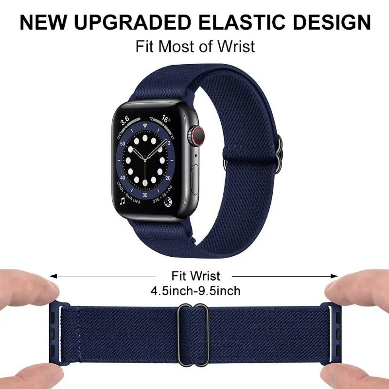 Регулируемый нейлоновый петлевой ремешок для Apple Watch Series Ultra 11 10 9 8 7 46mm 45mm 41mm Тканевый ремешок для iwatch 6 5 4 SE 44mm 40mm