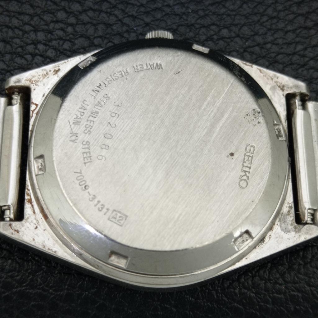 ВИНТАЖНЫЕ АВТОМАТИЧЕСКИЕ ЧАСЫ SEIKO 5 7005A ЯПОНИЯ МУЖСКИЕ ЧЕРНЫЙ ЦВЕТ ЦИФЕРБЛАТ a708505-1
