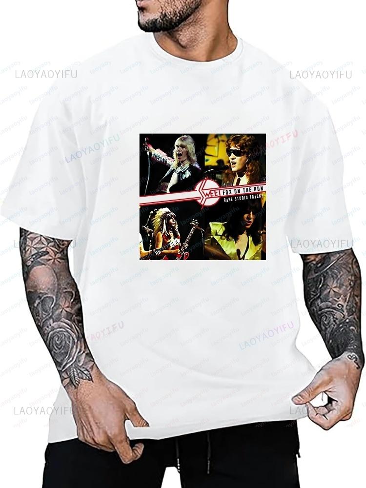 Retro The Sweet Band Rock Band Trendy Short-Sleeved Men's and Women's Universal Shirt Pattern Fan Gift Y2K T-Shirt