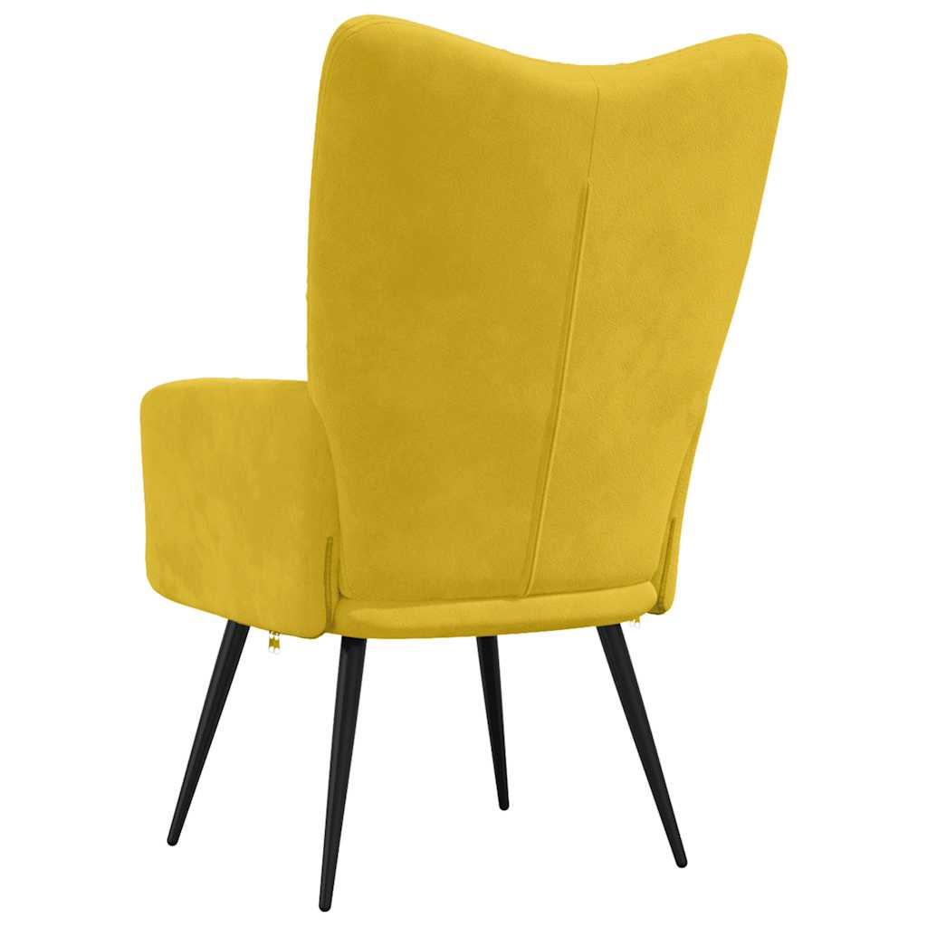 Relax Chair Mustard Yellow Velvet