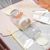Dry wet separation mouthwash cup, family travel portable wash cup, sausage mouth brushing cup, cute tooth cup, four in one