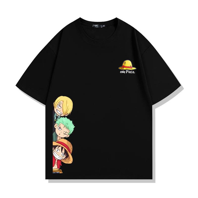 One Piece Аниме Футболка Мужская Соломенная Шляпа Пираты Обезьяна Д. Луффи Манга Графическая Мужская Футболка Harajuku Топы с Коротким Рукавом Мужская Одежда