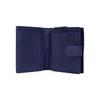 Bottega Veneta Intrecciato Series Lambskin Woven Mini Wallet Men Wallets Blue 121059V001N4156