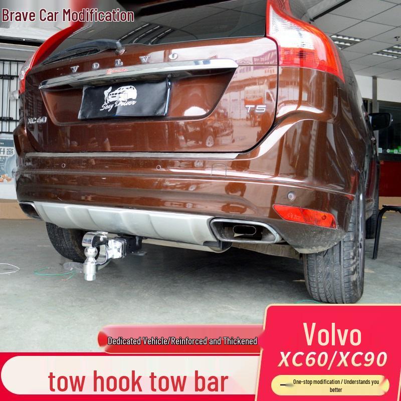 Compatible Trailer Hitch Tow Hook for Volvo XC60/XC90 RV Square Mouth