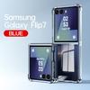 Применимо к чехлу для мобильного телефона Samsung Galaxy ZFlip1 zflip1 гальваническое покрытие прозрачный ZFlip1 четырехсторонний противоударный защитный чехол
