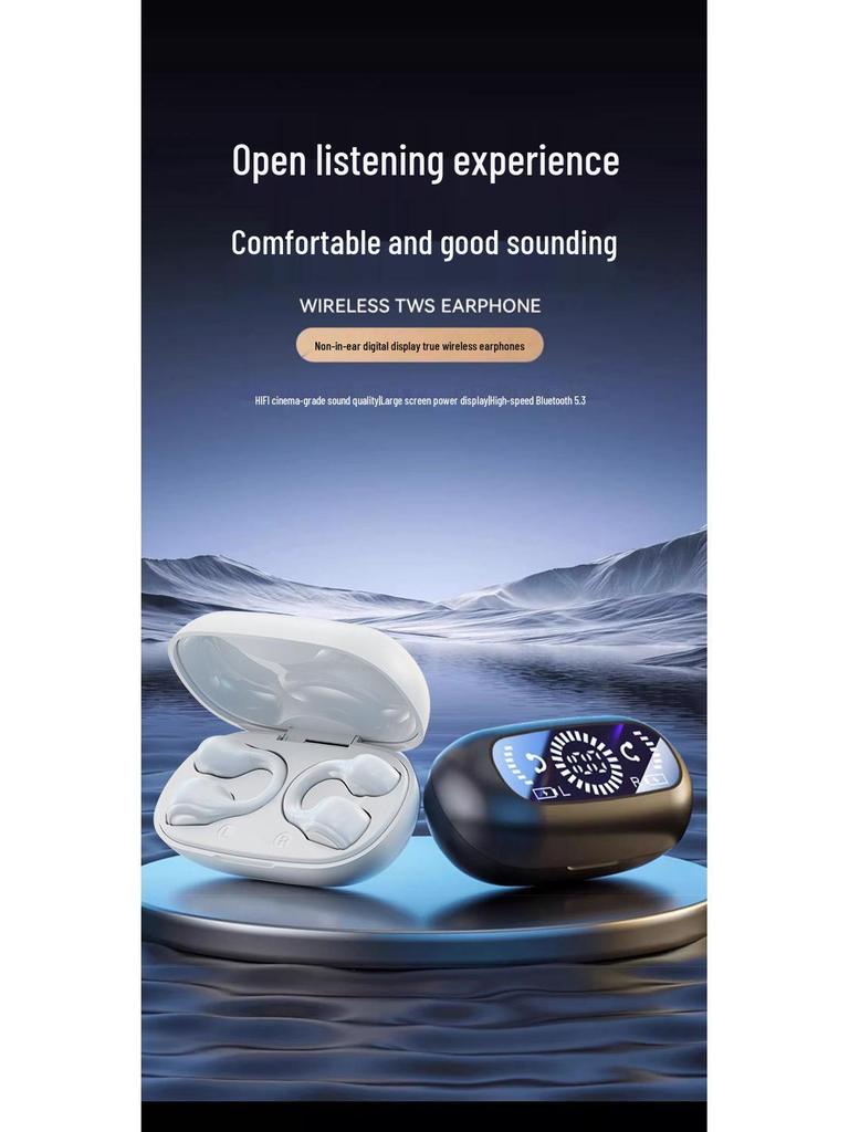 2025 Bone Conduction Open-Ear Bluetooth Headphones: Ear-Clip, Long Battery, Noise-Canceling, High-Quality Sound for Sports