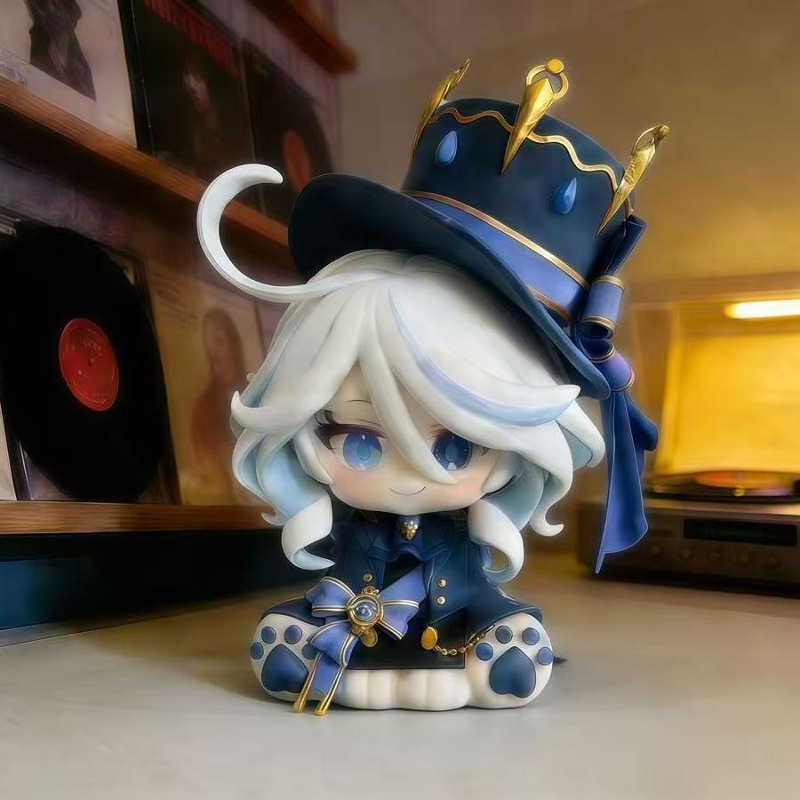 New Q Version GK Furina Anime Figure: High-Quality Game Character Desktop Ornament Toy
