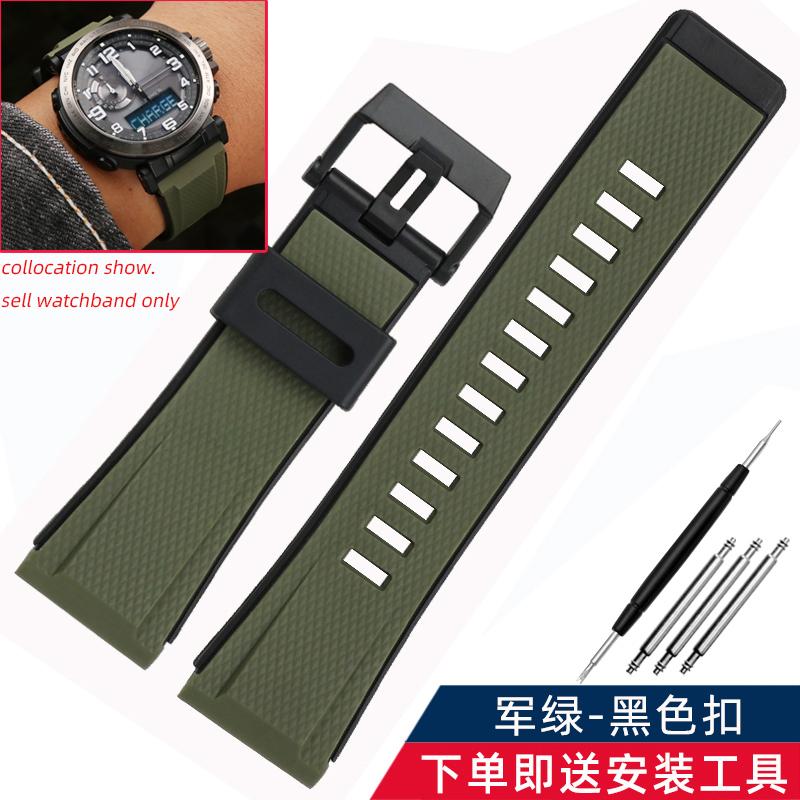 Резиновый ремешок для Casio G-SHOCK Octagonal GA 2000 GA-2000-1A2 PRG-650 Браслет для часов Водонепроницаемый браслет Силиконовый спортивный ремешок 24 мм