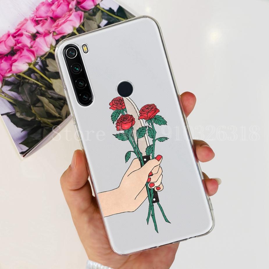 Чехол для Xiaomi Redmi Note 8 Redmi Note 8T Прозрачный Силиконовый Мягкий Тонкий Чехол для Телефона Для Xiaomi Redmi Note 8 Pro Note8 Задняя Крышка Capa