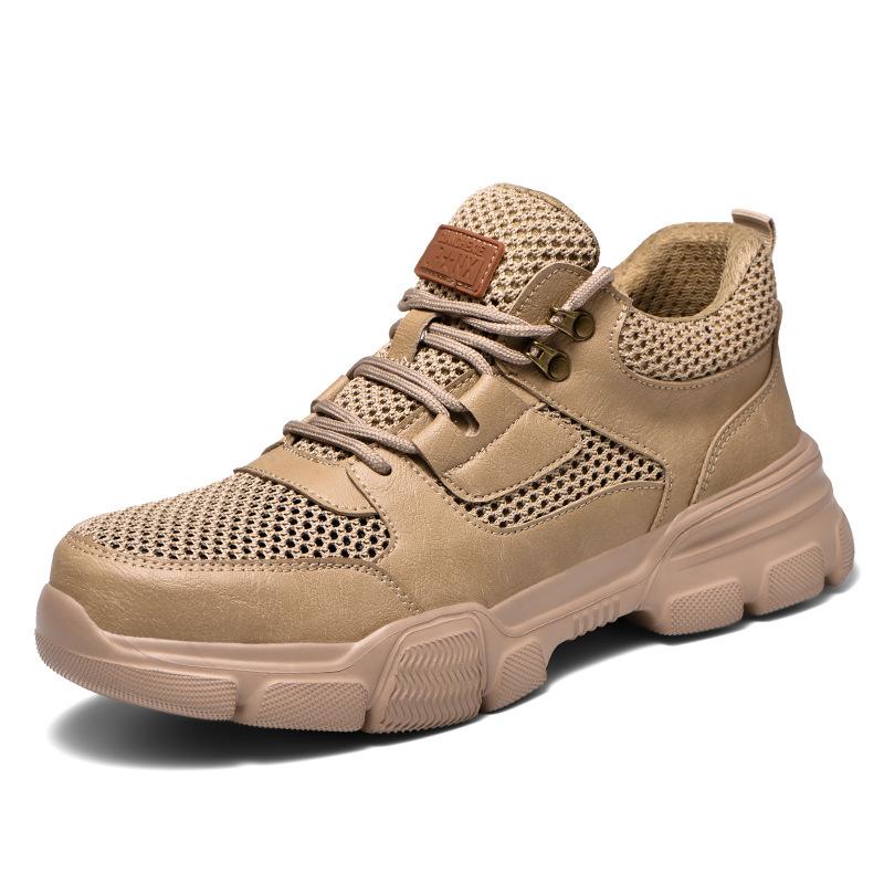 Labor Insurance Shoes Steel Bag Head Anti-smashing and Anti-piercing, Lightweight, Deodorant, Wear-resistant and Dirt-resistant Safety Shoes