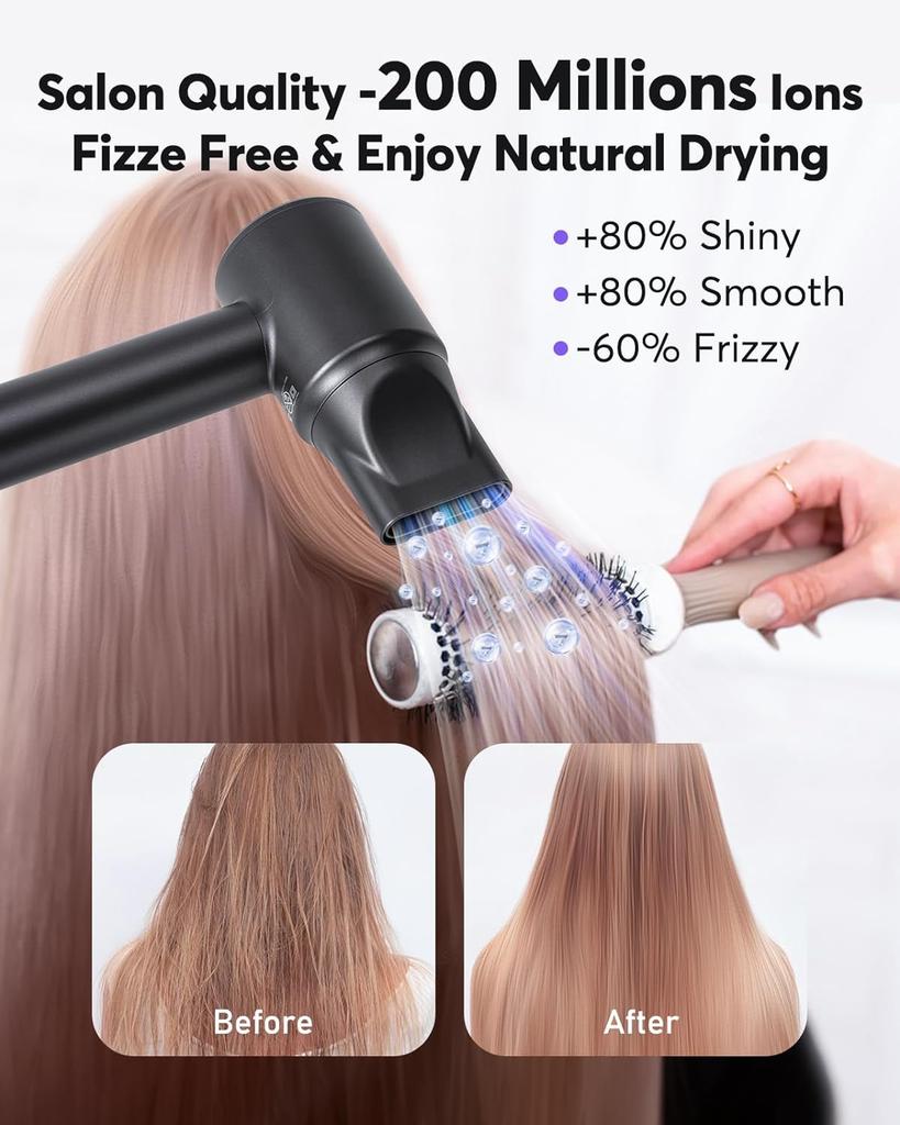 Leafless High Speed Hair Dryer 110000 Rpm Quick Dry Personal Hair Care Styling Negative Ion Constant Anion Electric Hairdryer