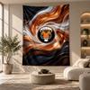 Decorative Tapestry,Hull City Football Printed Wall Art, Lightweight Wall Hanging For Bedroom Background