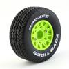 1/10 1/8 RC Short Course Tires Truck Tires OD 4.33" And Wheels 12mm 14mm 17mm Hex for 1:8 1:10 Scale Off Road Truck Car Traxxas