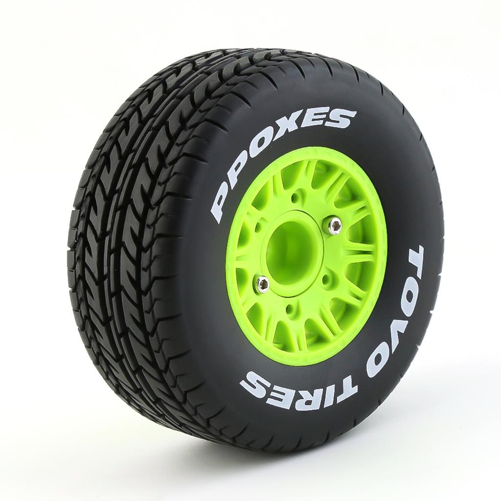 1/10 1/8 RC Short Course Tires Truck Tires OD 4.33" And Wheels 12mm 14mm 17mm Hex for 1:8 1:10 Scale Off Road Truck Car Traxxas