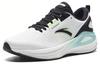 Men's Sneakers Anta C100 Abrasion Resistant Low top Running Shoes Men's Black And White Cyan