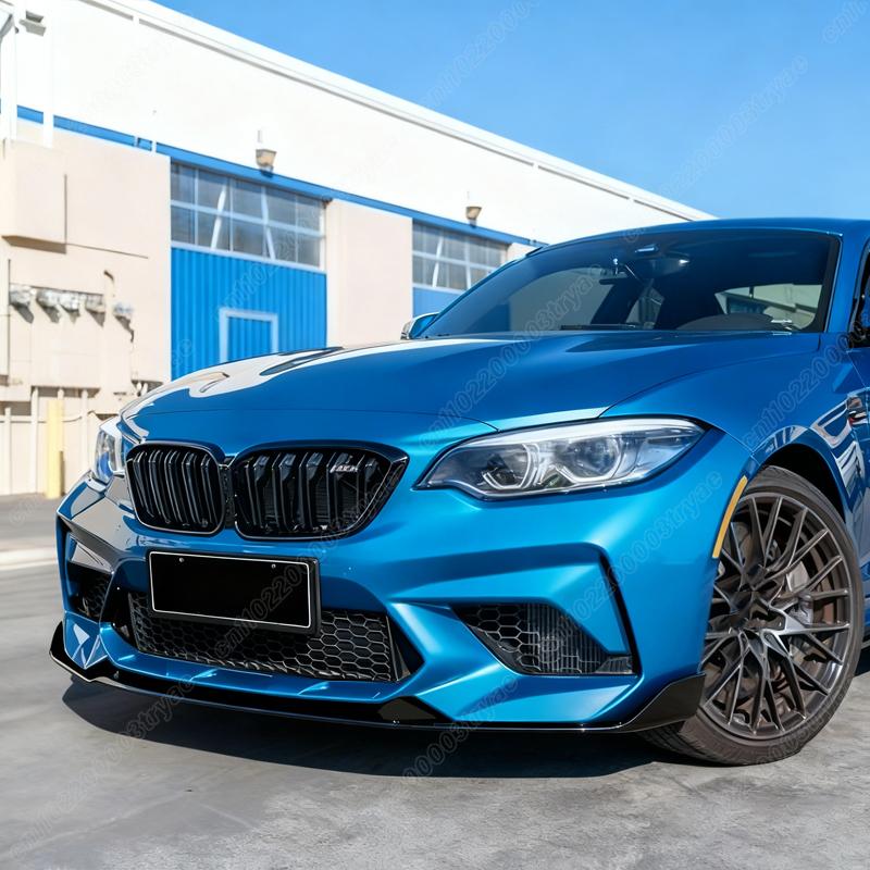 For BMW F87 M2 2015 2016 2017 2018 2019 2020 2021 Automotive MP Style Front Bumper Lip Car Fixed Splitter Body Modification Kit