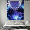 Jujutsu Kaisen Wall Tapestry Aesthetic Wall Hanging Printed Fabric Blanket Decorative Tapestries for Bedroom Living Room Home Decor