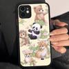 Чехол для телефона 'Дикая Сафари Малыши Медведь' для IPhone 16e 16 15 14 13 12 11 Pro Max X XS MAX Plus Матовый чехол Spuerstar