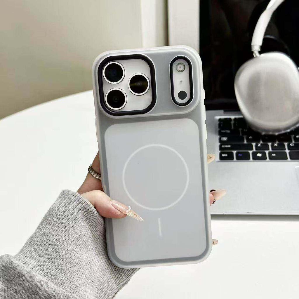 Двухцветный магнитный гелевый чехол iPhone 17 Pro Max для модели Apple 16