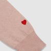 Кардиган из шерсти с вышивкой сердец Kawakubo и рукавами боулинг