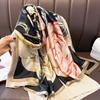 Design Satin Silk Shawl Hijab Scarf Women Fashion Summer Sunscreen Beach Stole Wraps Bufanda Female Headkerchief Echarpe New