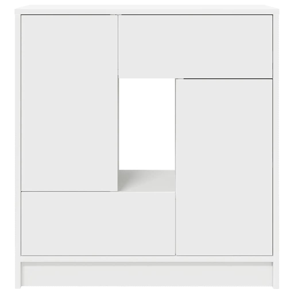 Sideboard with Drawers and Doors White 70.5 x 34 x 74.5 cm