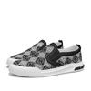 Fashion Vintage Print Canvas Loafers Men Slip On Casual Shoes Men Comfortable Men's Vulcanised Shoes Flat Sneakers 2024 Chaussure Hommes
