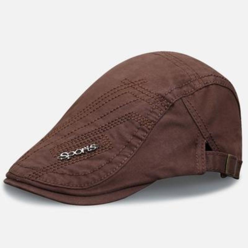 Forward Hat Beret Summer Fashion Trendy British Hat Men's Khaki Men's Trendy Brand Casual Cap