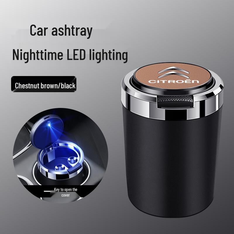 Citroen Car Ashtray with Metal Liner and Flame Retardant - Fits C3-XR, Elysée, C4L, Versailles, C5, XC6