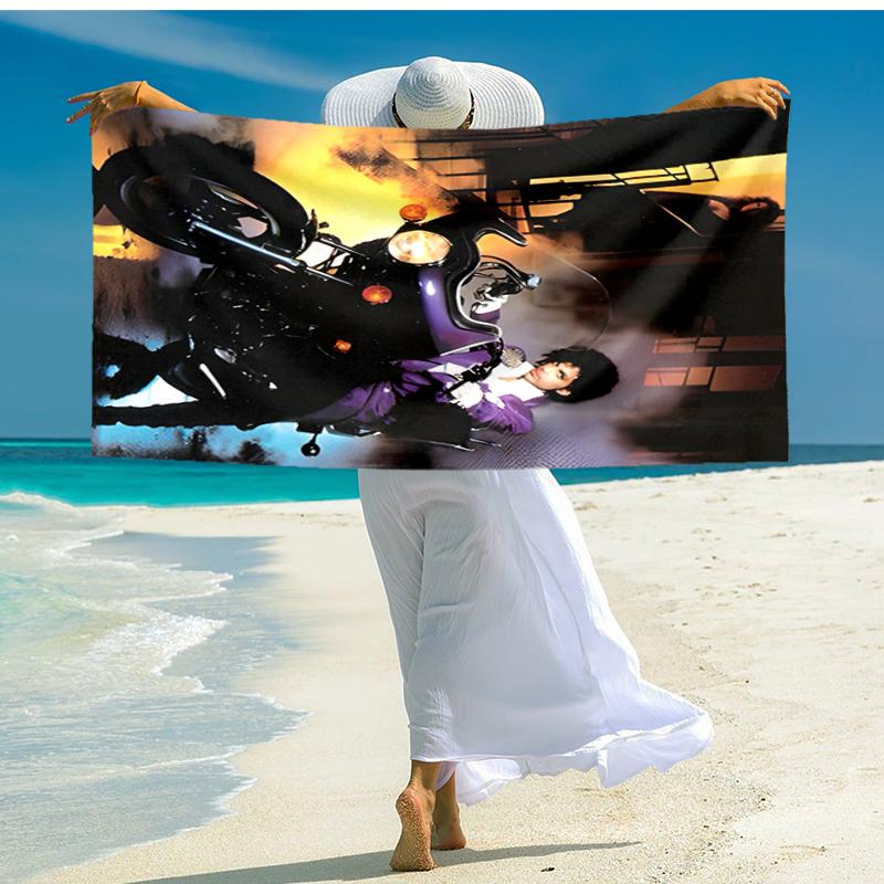 1pc Prince3 Beach Towel, Comfortable and Thick, and Swimming/Bath/Picnic/Camping Towel, Suitable for Seaside Beaches