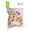 Wooden Shapes - ARTEMIO - Star - 129 Pieces - Brown - 2 To 4 Cm