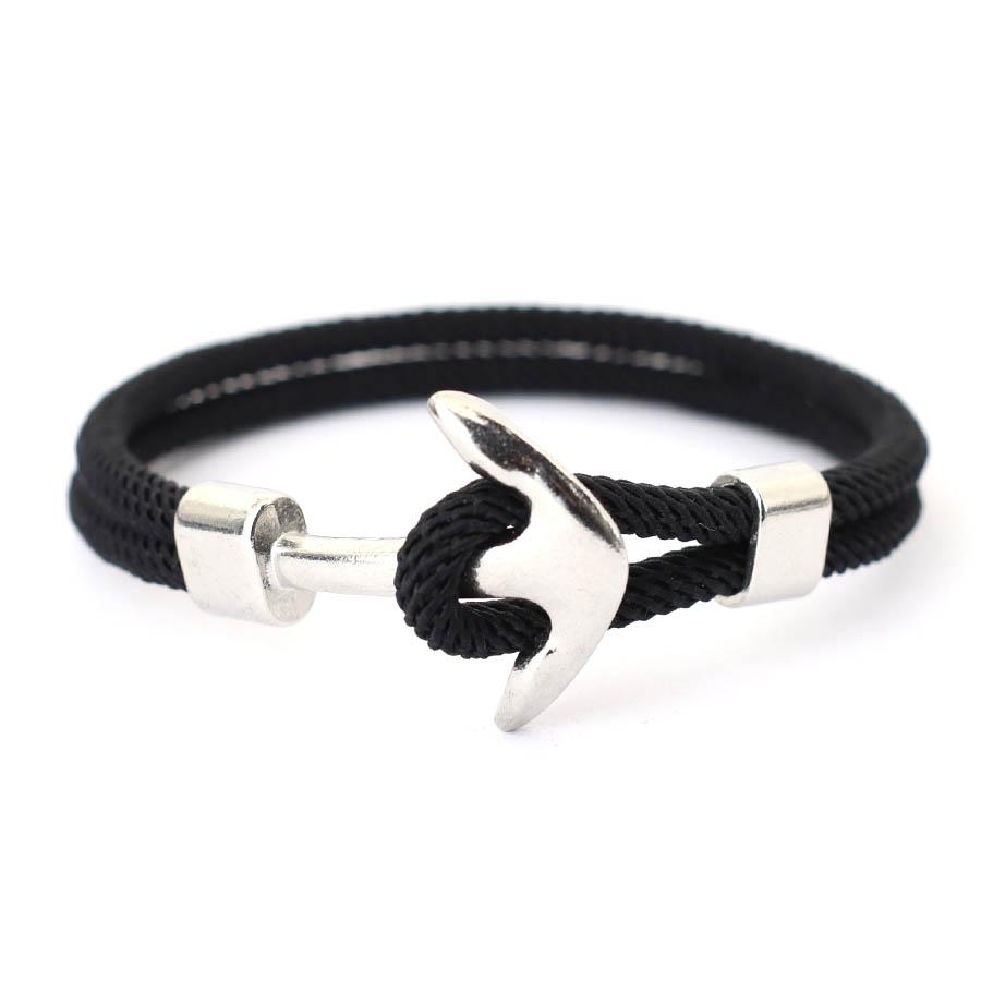 Nautical Anchor Bracelet Men Grade A 4mm Rope Surf Braclet Outdoor Cool Biker Accessories Pulseria Hombre Yoga Braslet