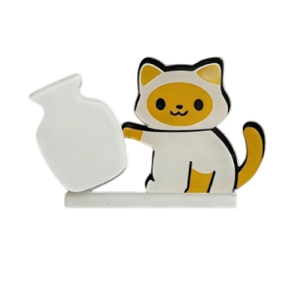 Creative Cat Refrigerator Magnet Acrylic Pet Hair Collector Fridge Magnet Vase Decor  Kitchen Use