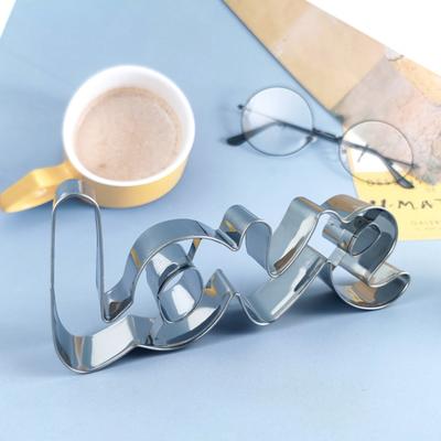 Резак для печенья в форме любовного письма, термостойкий, моющийся, легко демонтируемый, экономичный резак для торта на день рождения для кухни