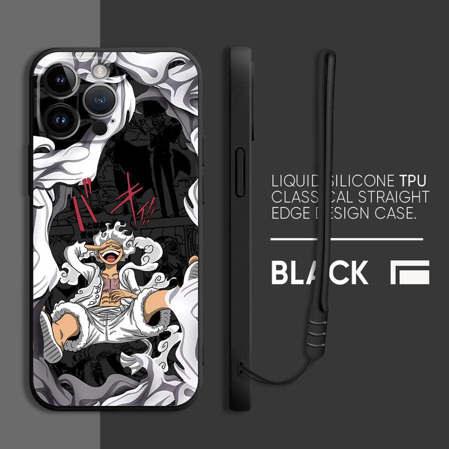 Чехол для телефона Apple iPhone 14 Pro 13 15 11 15Plus 12 16 7 8 XS XR 16Pro Max Мягкий чехол O-One Piece Luffy 5-я передача
